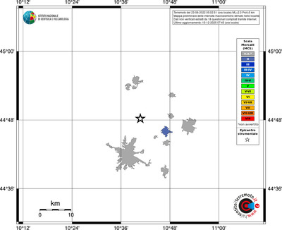 Mappa MCS - territori località