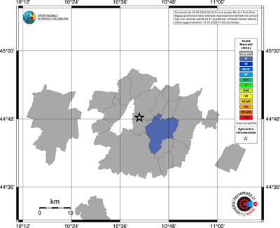 Mappa MCS - territori comuni