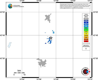 Mappa MCS - territori località