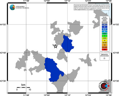 Mappa EMS - territori comuni