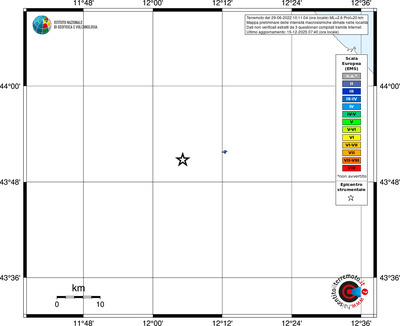Mappa EMS - territori località