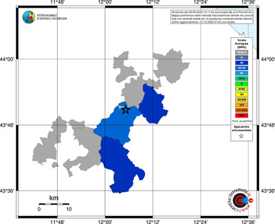 Mappa EMS - territori comuni