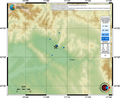 Mappa comuni con almeno 3 questionari