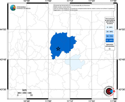 Mappa territorio comunale con almeno 3 questionari