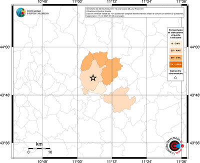 Mappa territorio comunale con almeno 3 questionari
