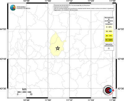 Mappa territorio comunale con almeno 3 questionari