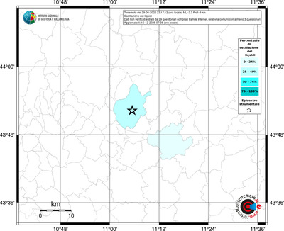 Mappa territorio comunale con almeno 3 questionari