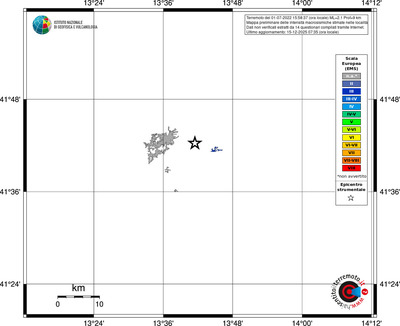 Mappa EMS - territori località