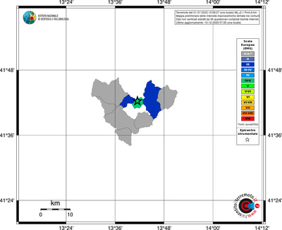 Mappa EMS - territori comuni