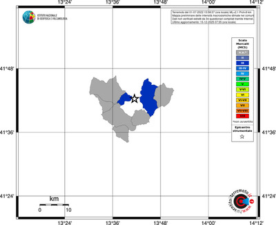 Mappa MCS - territori comuni