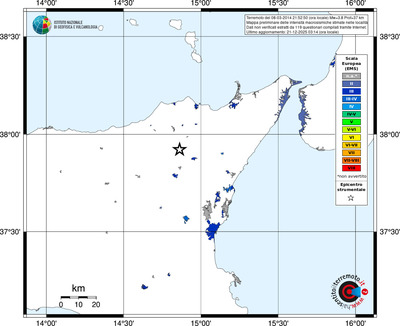 Mappa EMS - territori località
