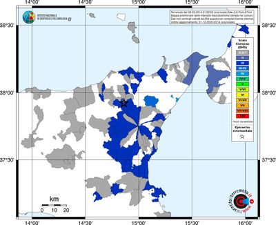 Mappa EMS - territori comuni