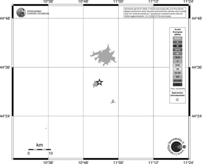 Mappa EMS - territori località