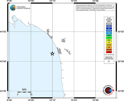 Mappa EMS - territori località