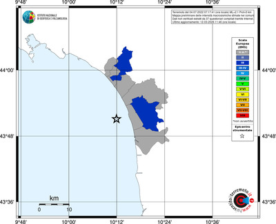 Mappa EMS - territori comuni