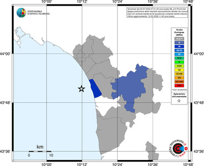 Mappa EMS - territori comuni