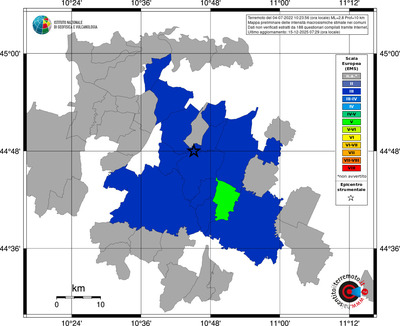 Mappa EMS - territori comuni