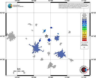 Mappa MCS - territori località
