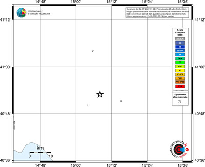 Mappa EMS - territori località