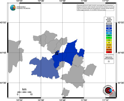 Mappa EMS - territori comuni