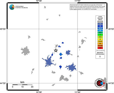 Mappa MCS - territori località