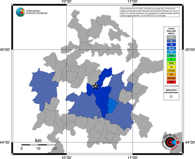 Mappa MCS - territori comuni