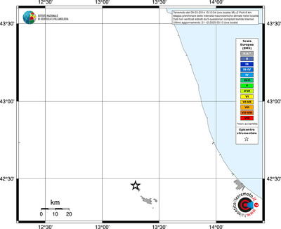 Mappa EMS - territori località
