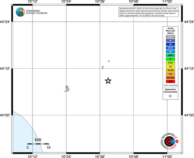 Mappa MCS - territori località