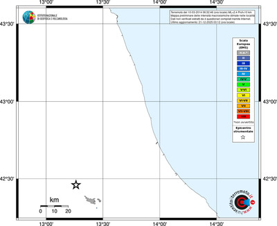 Mappa EMS - territori località