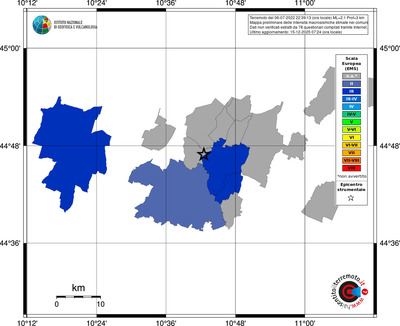 Mappa EMS - territori comuni