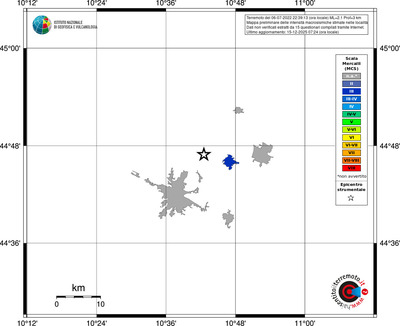 Mappa MCS - territori località