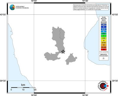 Mappa MCS - territori comuni