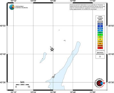 Mappa EMS - territori località
