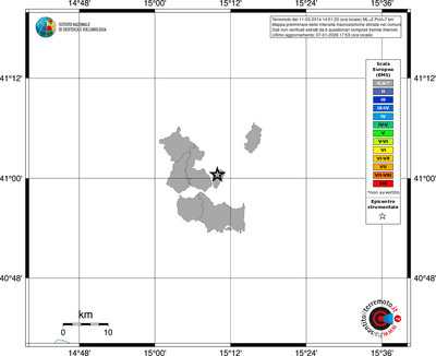 Mappa EMS - territori comuni