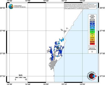 Mappa EMS - territori località