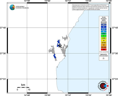 Mappa EMS - territori località