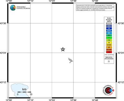 Mappa EMS - territori località
