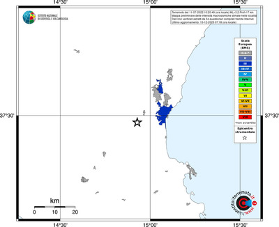 Mappa EMS - territori località