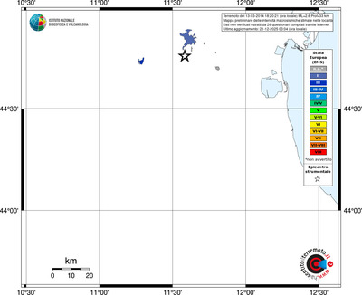 Mappa EMS - territori località