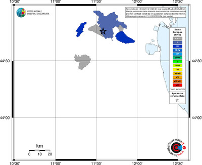 Mappa EMS - territori comuni