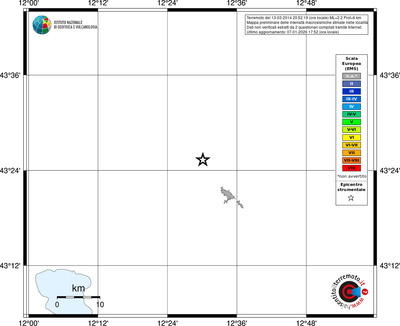 Mappa EMS - territori località