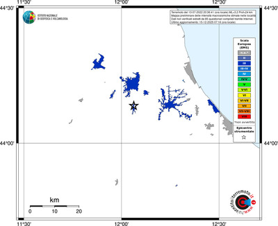 Mappa EMS - territori località