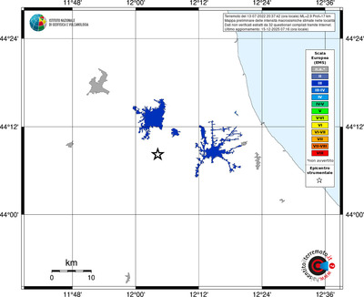 Mappa EMS - territori località