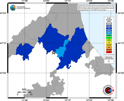 Mappa EMS - territori comuni