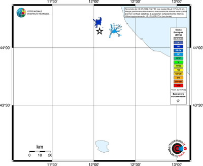Mappa EMS - territori località