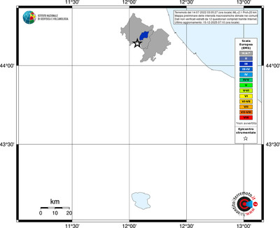 Mappa EMS - territori comuni