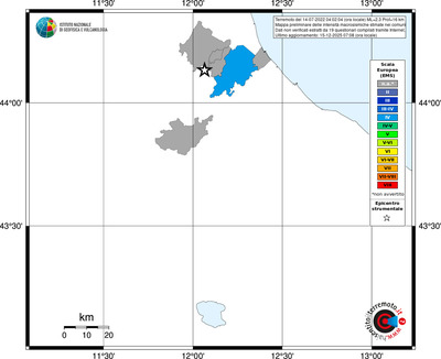 Mappa EMS - territori comuni
