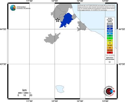 Mappa EMS - territori comuni