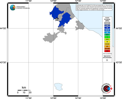 Mappa EMS - territori comuni