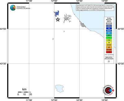 Mappa MCS - territori località